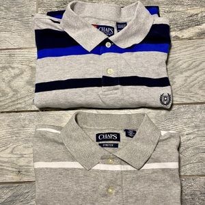 Men’s Bundle Chaps Polo Stripped Shirt